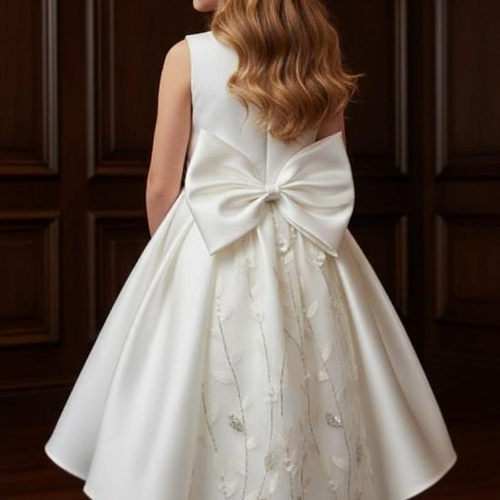 صورة فستان سهرة بيج ذيل وتطريز ملكي